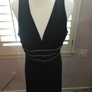 Rhinestone evening dress. XL